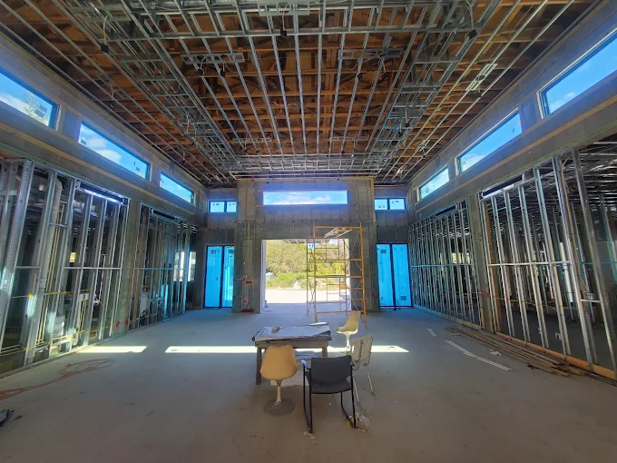 New construction interior framing for HVAC systems